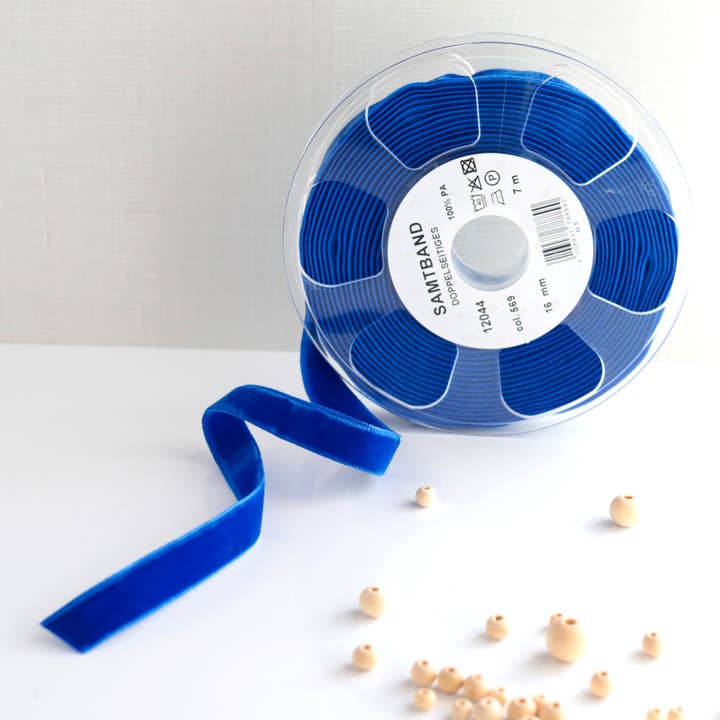 Such Good Supply – fita para embrulhar presentes por atacado – Fita de veludo dupla face azul royal2