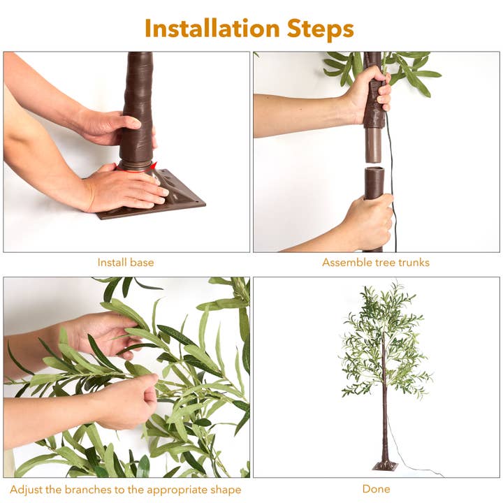EP Design Lab - Wholesale Floor Lamp - 6FT Lighted Artificial Olive Tree LED Floor Lamp3
