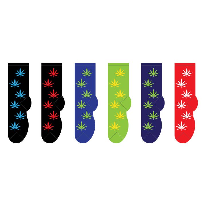 FOOZYS Fun Socks - Venta al por mayor Calcetines - Mujer - Calcetines Cannibus