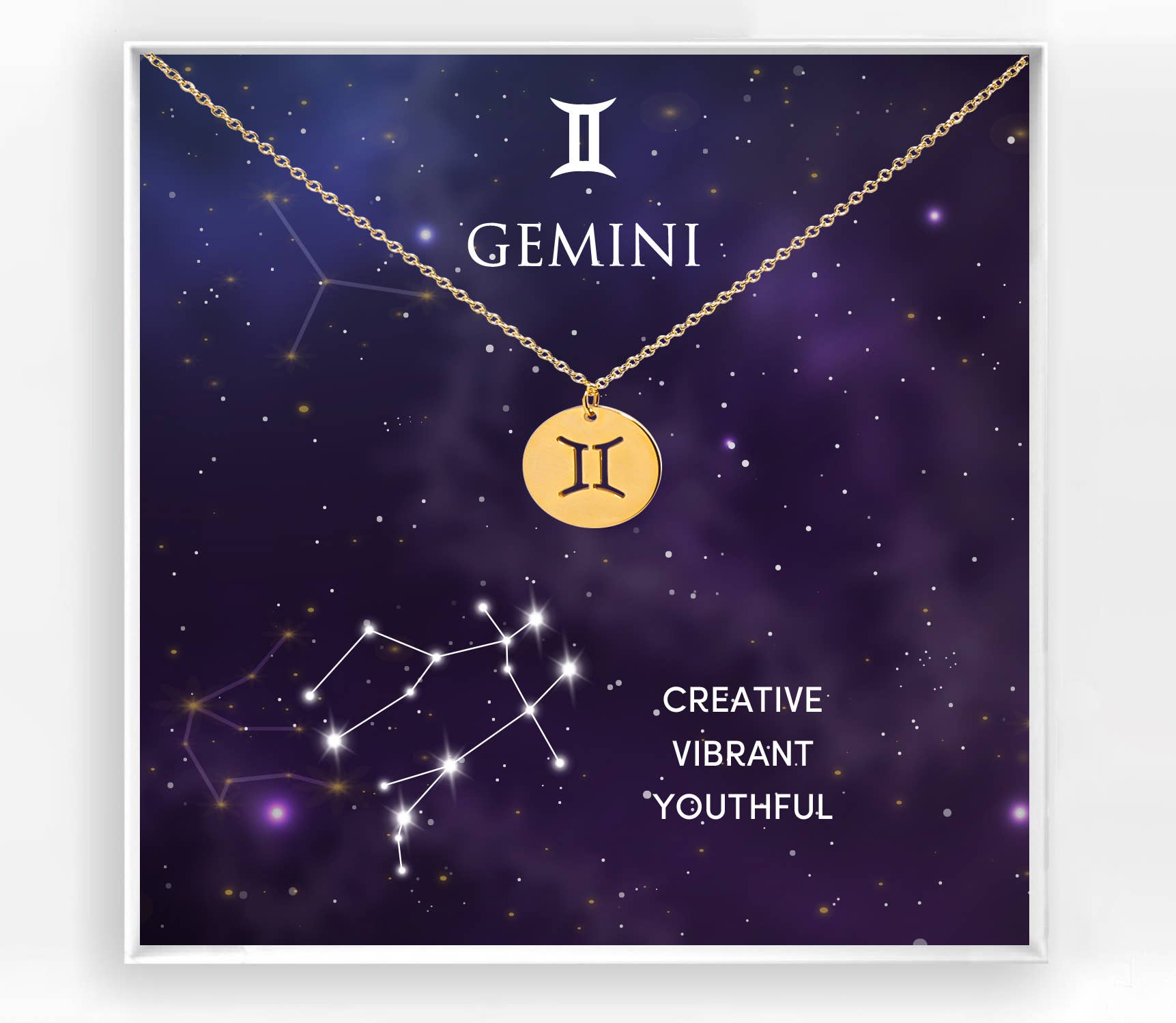 Succulent Kreations - Vente Colliers à pendentif - Collier Pendentif Signe du Zodiaque Plaqué Or2