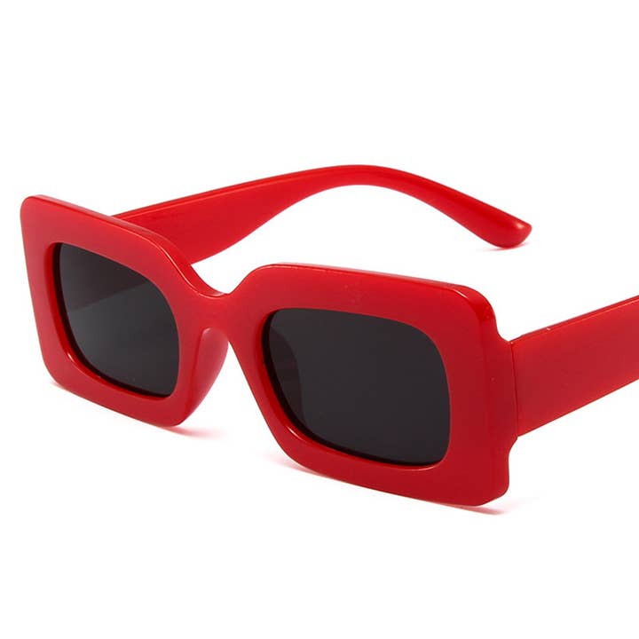 ACCITY - Wholesale Sunglasses - Women's - Trendy Small Square Jelly Sunglasses, Retro Style_CWASG00745