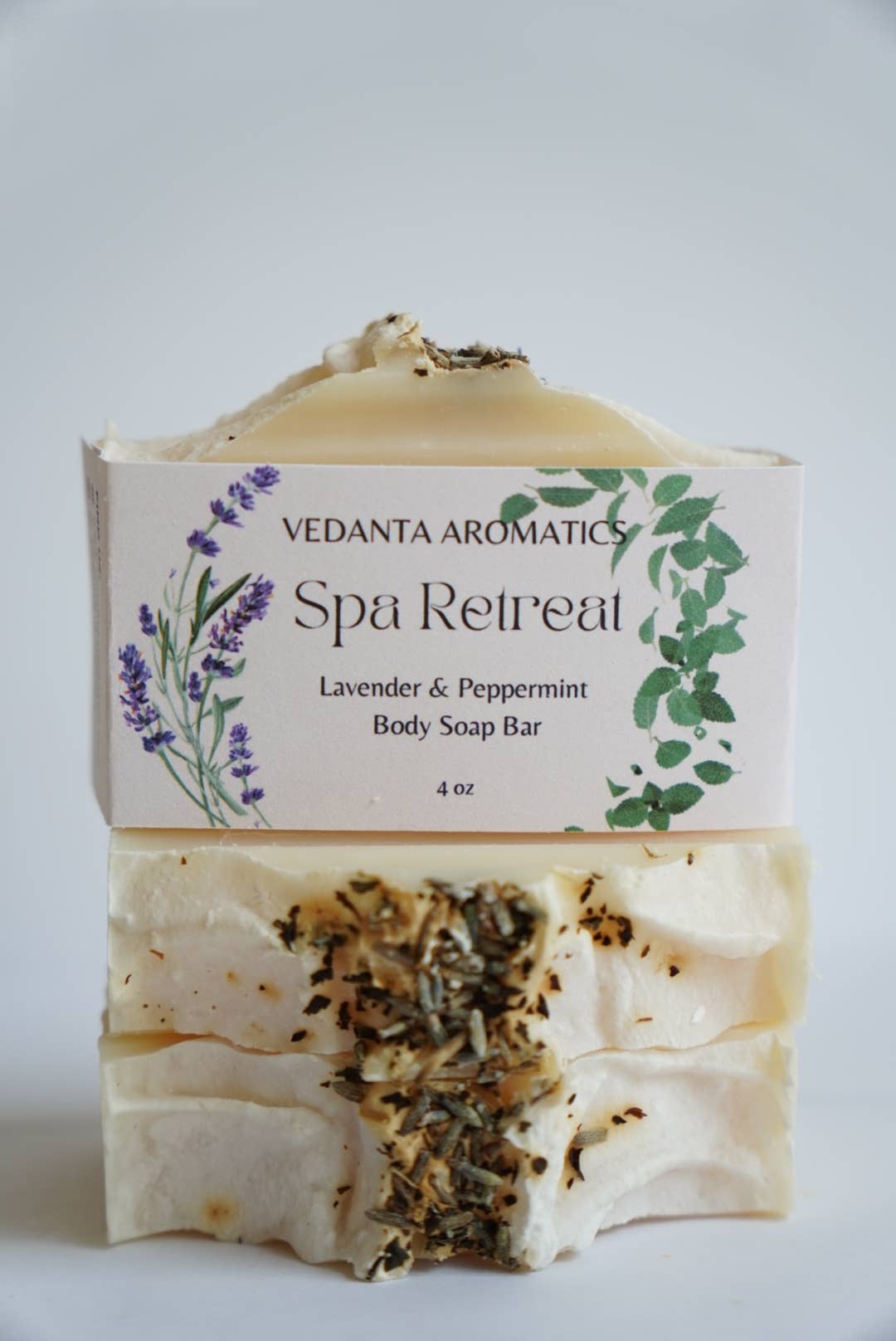 Vedanta Aromatics - Wholesale Bar Soap - Spa Retreat - Lavender Peppermint Soap Bar 4 oz