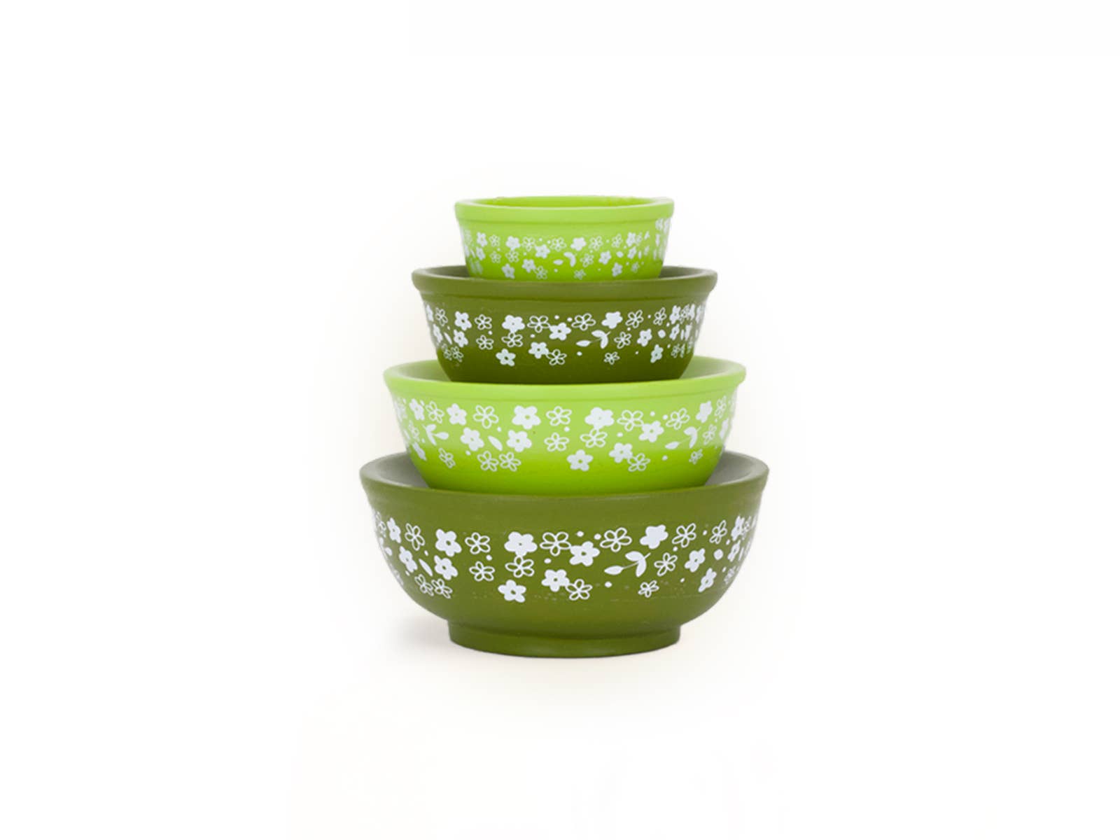 Twinkltoast - Wholesale Decorative Plate/Dish/Bowl - Mini Pyrex-Inspired Mixing Bowls – Retro Stackable Set1
