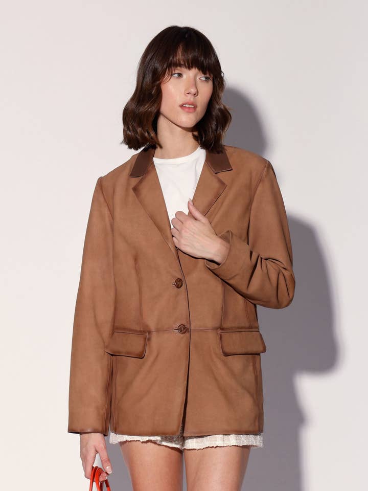 Blazer de Raio, Mousse Nobuck - Couro por atacado de Walter Baker