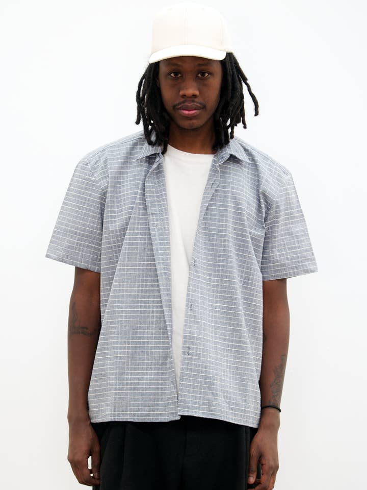 Camicia da club in denim testurizzato «Seseh» per la vendita all'ingrosso da parte di Last Call For