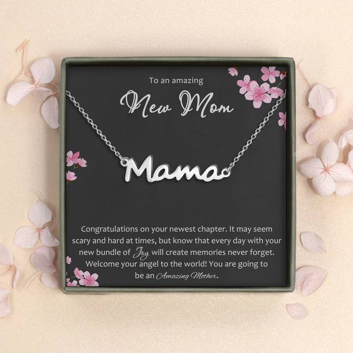 To an Amazing New Mom - Mama Necklace - Mother's Day Gift for wholesale by Anavia