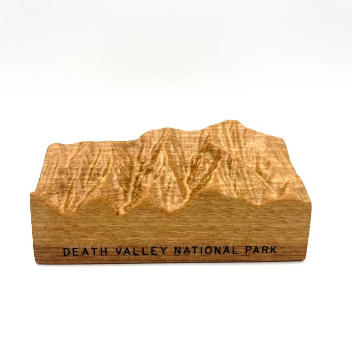Death Valley National Park wooden topographic carving for wholesale by mosey design