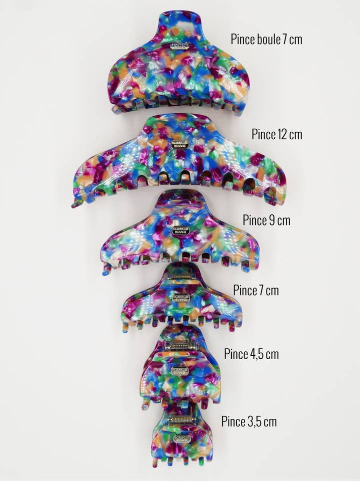 Pince Margaux - Bleu, vert & violet pour la vente par Scrunchie is back