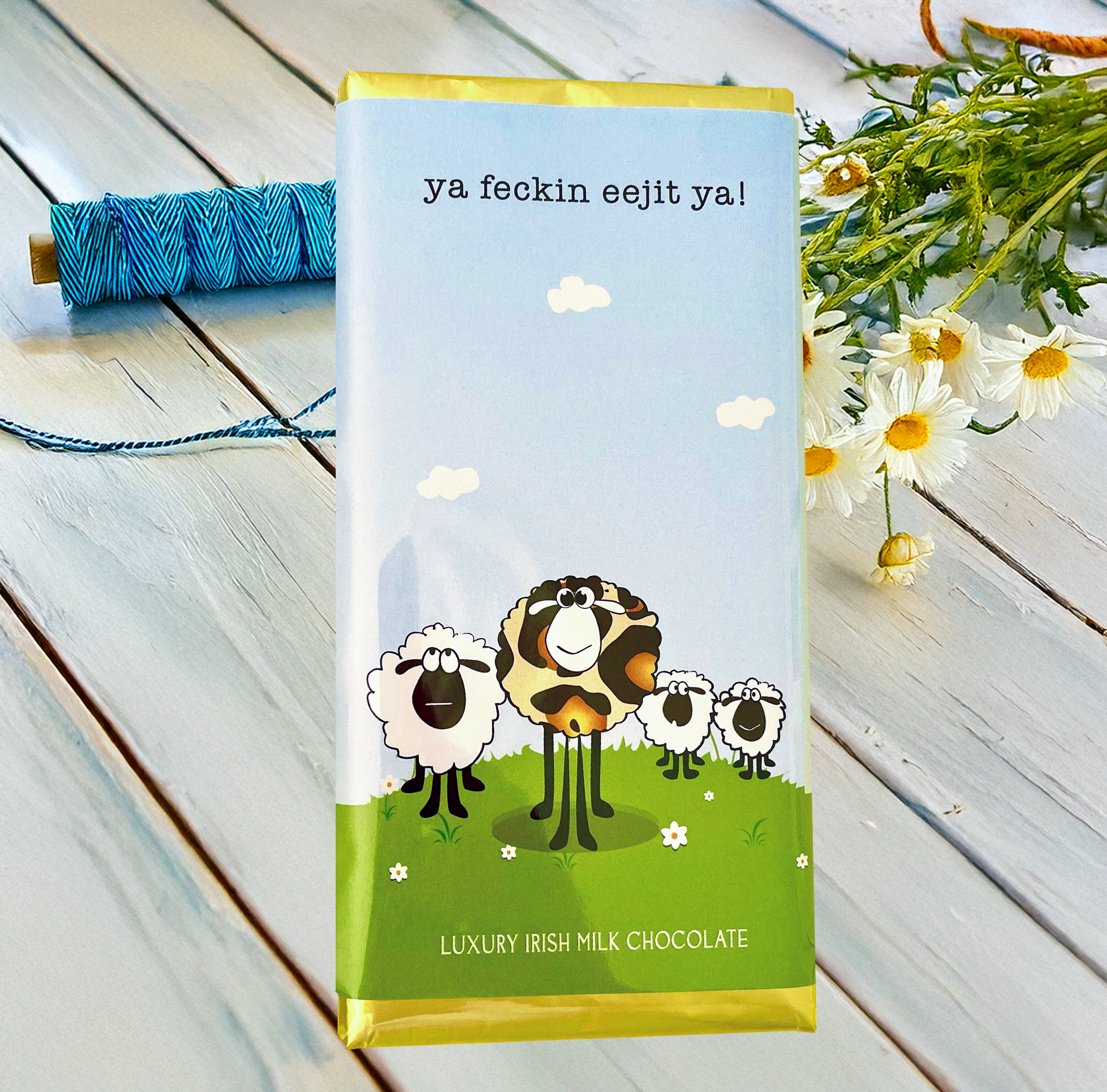 Sweet Living Kilkenny - Wholesale Chocolate Bar - Ya Feckin eejit ya!1