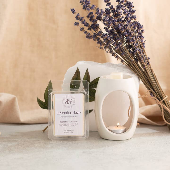 Lavender Haze- 2.5 oz Soy Wax Melt for wholesale by Scented By Shayian