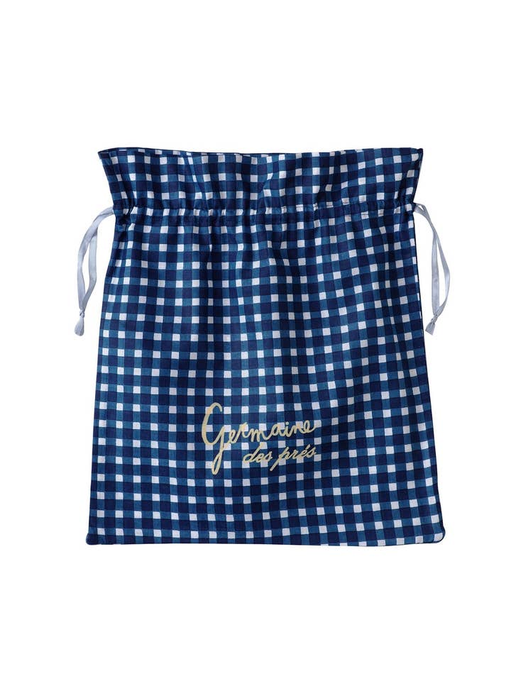 GERMAINE DES PRES - Wholesale Sleepwear set – Women's - Hortense Vichy Blue Pyjamas2