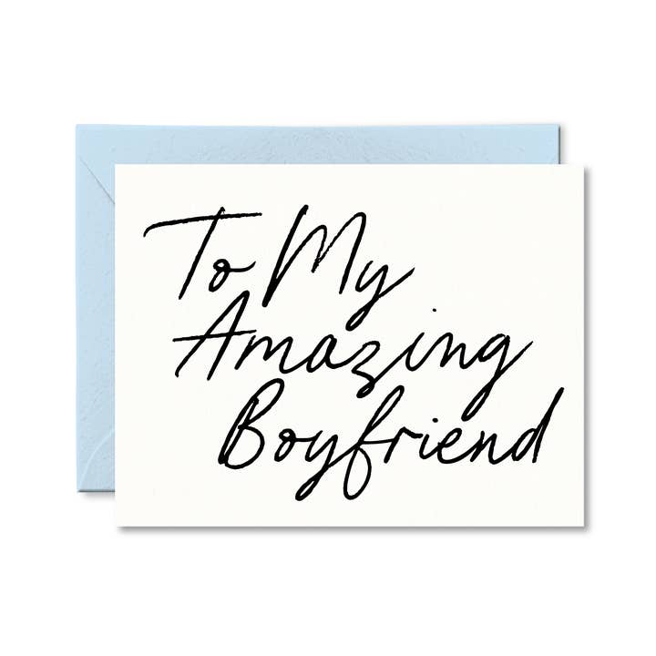 To My Amazing Boyfriend Card for wholesale by Pretty by Her