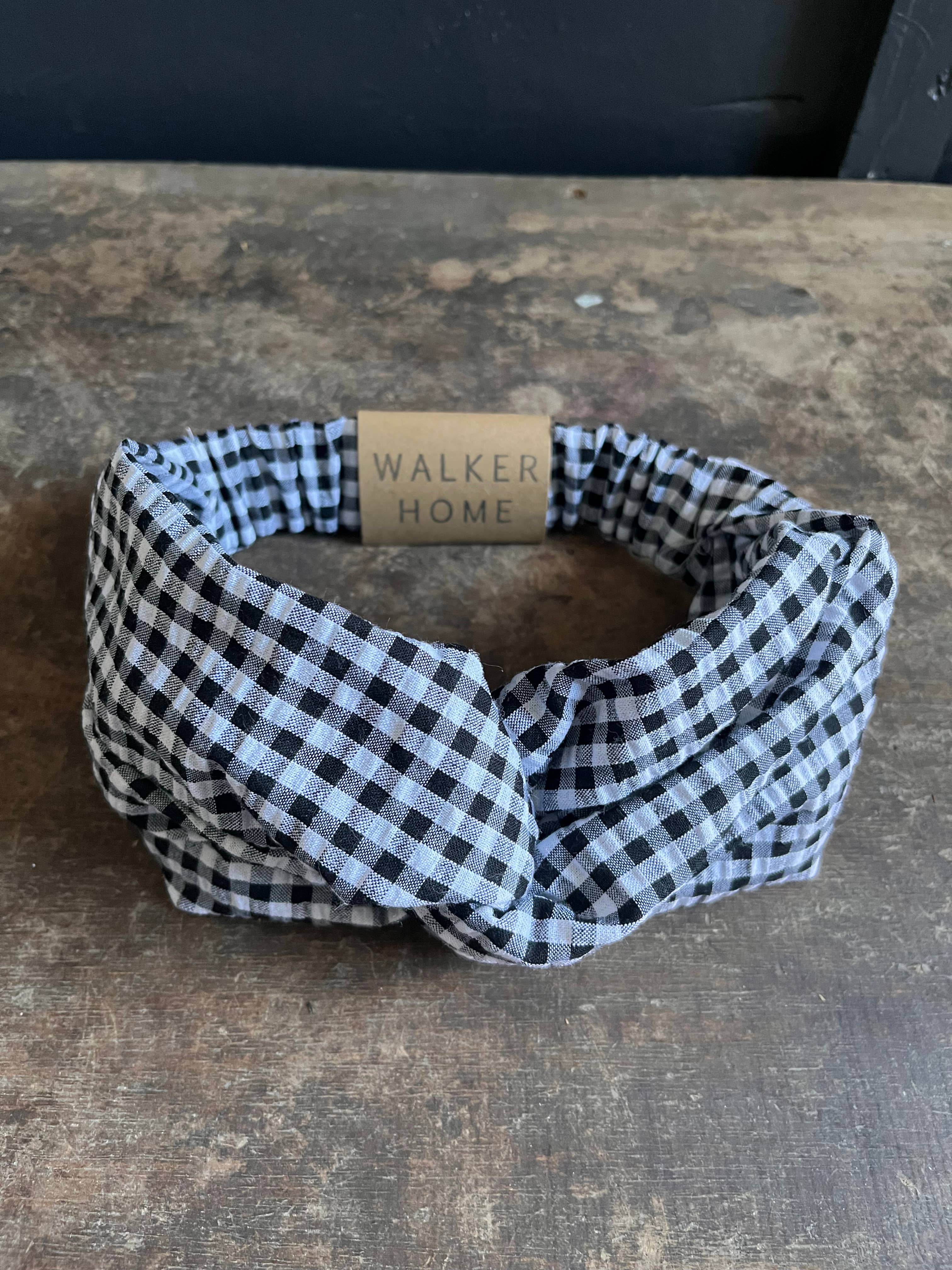 Walker Home - Wholesale Fashion Headband - Women's - Twisted knot headband - Seersucker gingham6