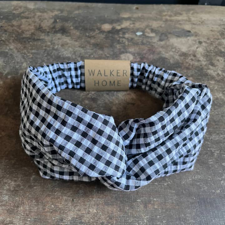 Walker Home - Wholesale Fashion Headband - Women's - Twisted knot headband - Seersucker gingham6