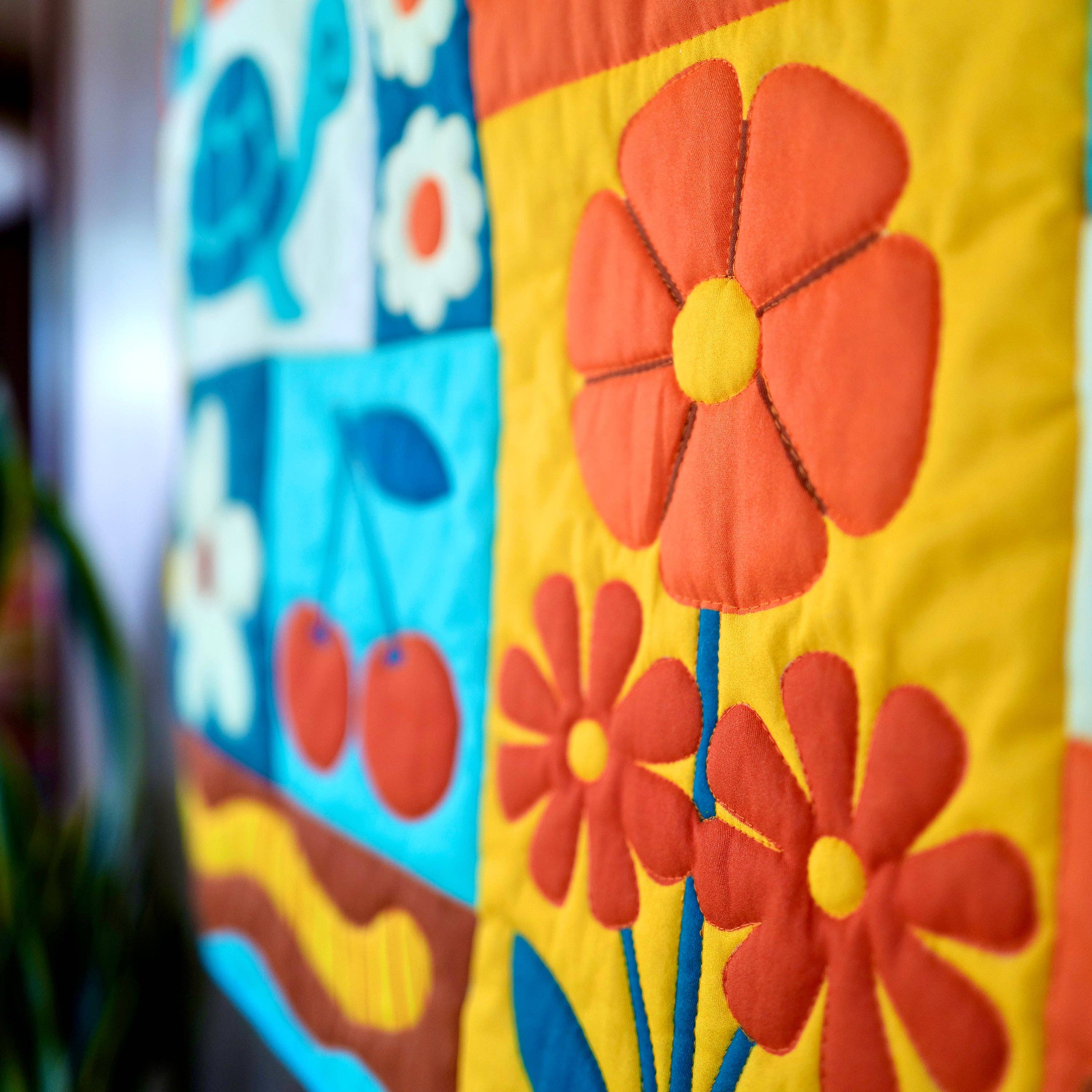 With Love by Kristy - Wholesale Craft Sewing Kit - Beginner Quilt Kit - Garden Charms Whole Cloth Quilt Kit 4