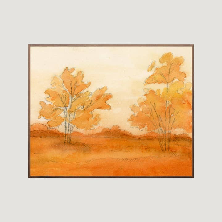 Peachy Vistas Print for wholesale by Michelle McGuire Studio