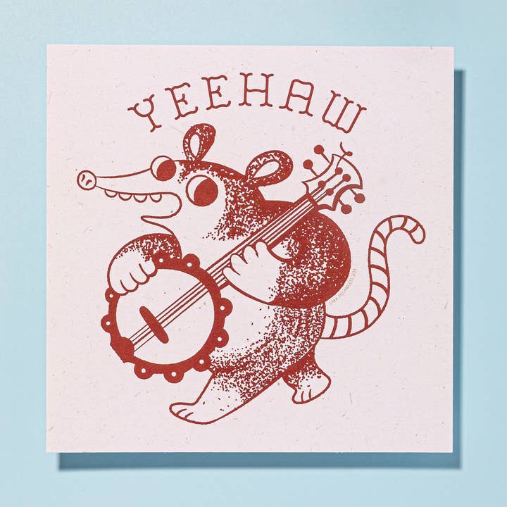 Sara McCandless Illustration - Wholesale Art Print - Banjo Possum Print0