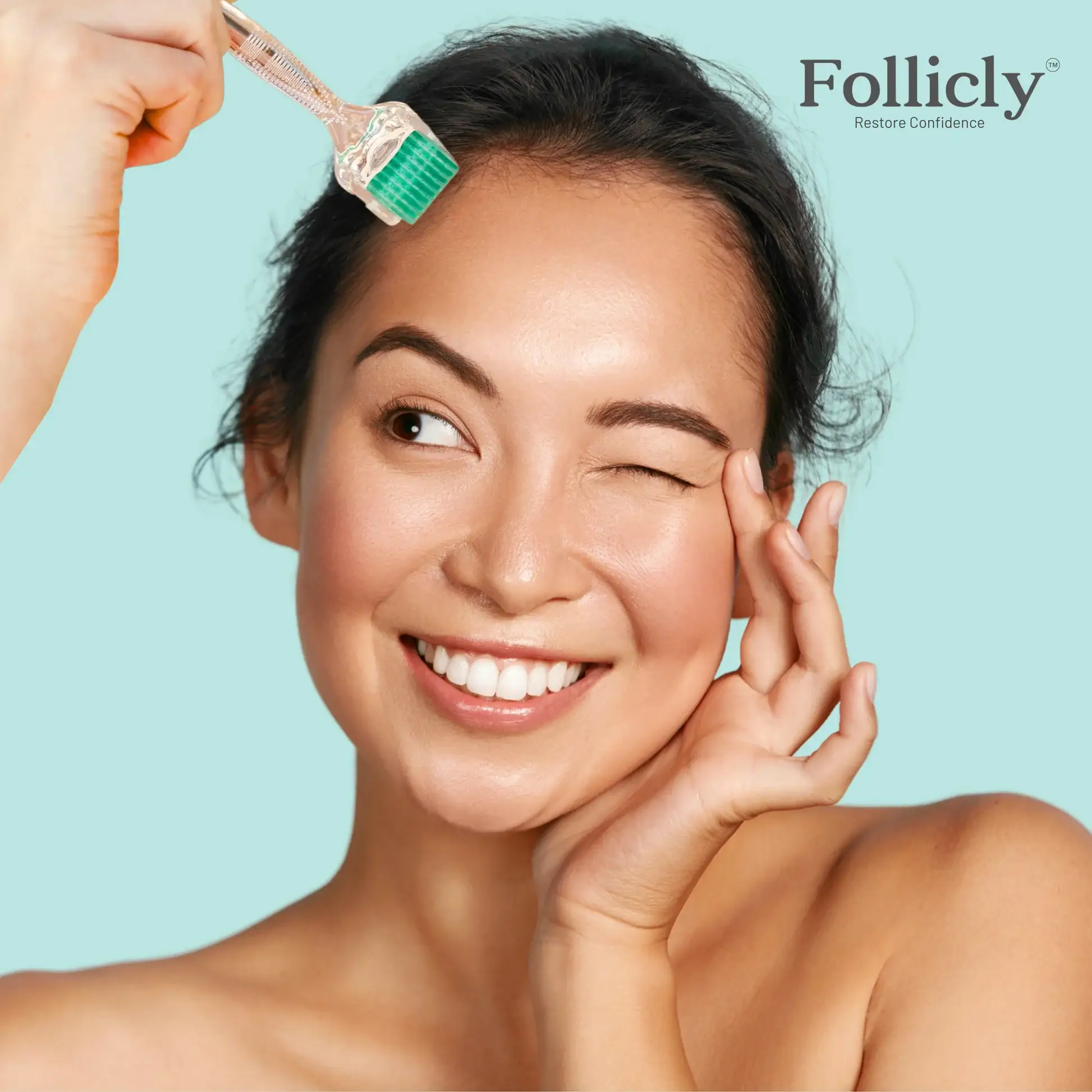 Follicly - Wholesale Face/Beauty Roller - Follicly™ Derma Roller - Real Titanium Microneedles (0.25mm)3