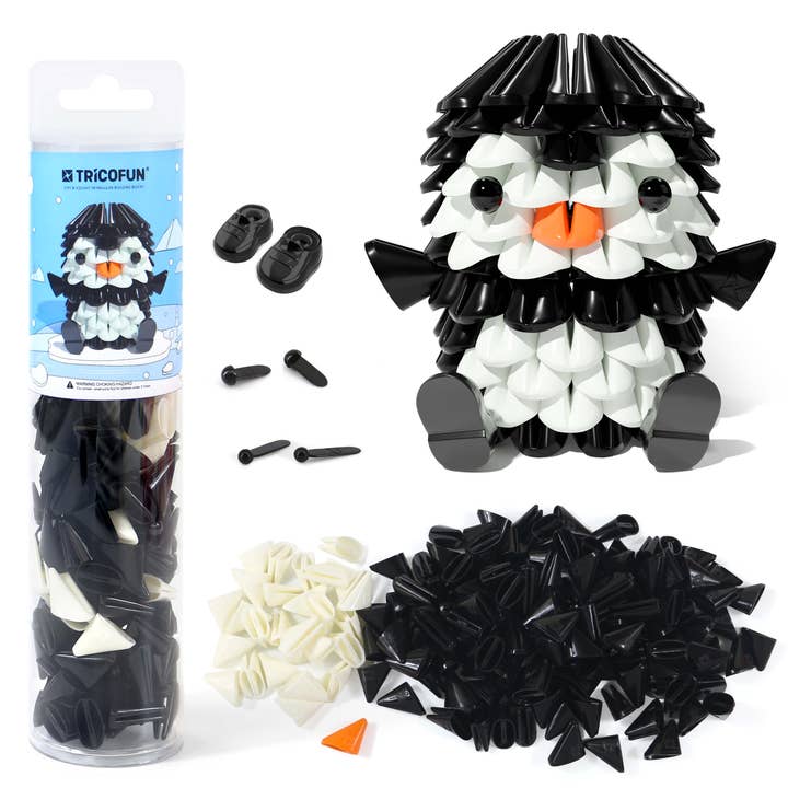 Tricofun - Wholesale Build-a-Toy - Kids - TRICOFUN™ Animals the mini penguin building kit -1017