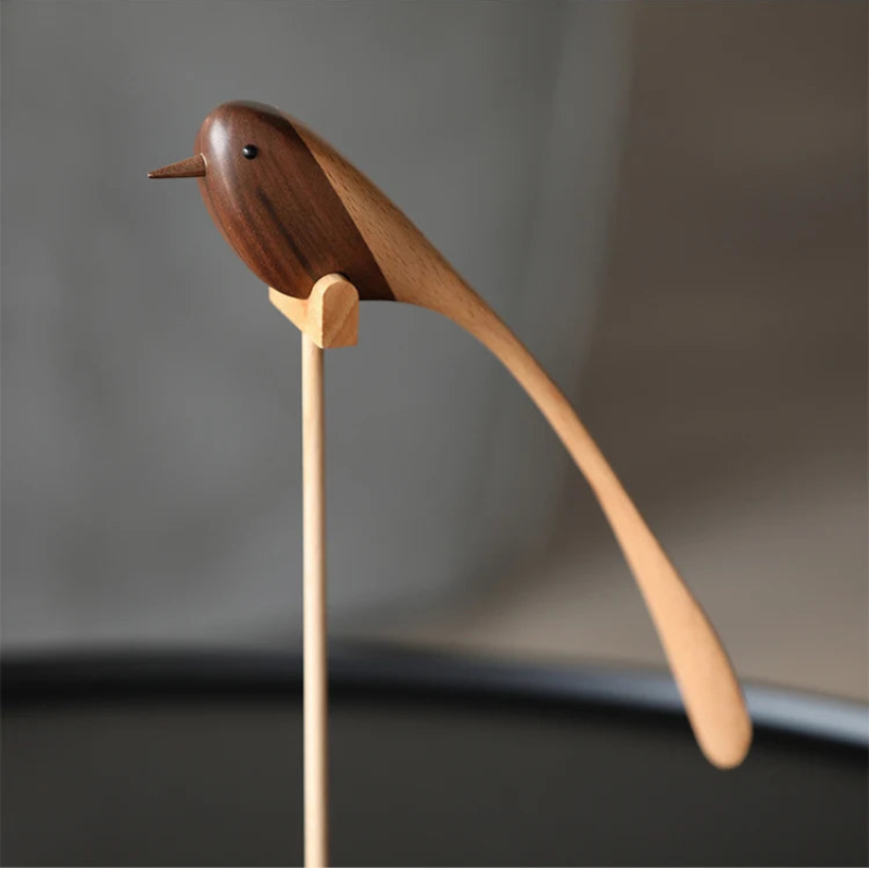 Kiyo Home - Wholesale Decorative Tabletop Object - Wooden Birds (Set of 2)5