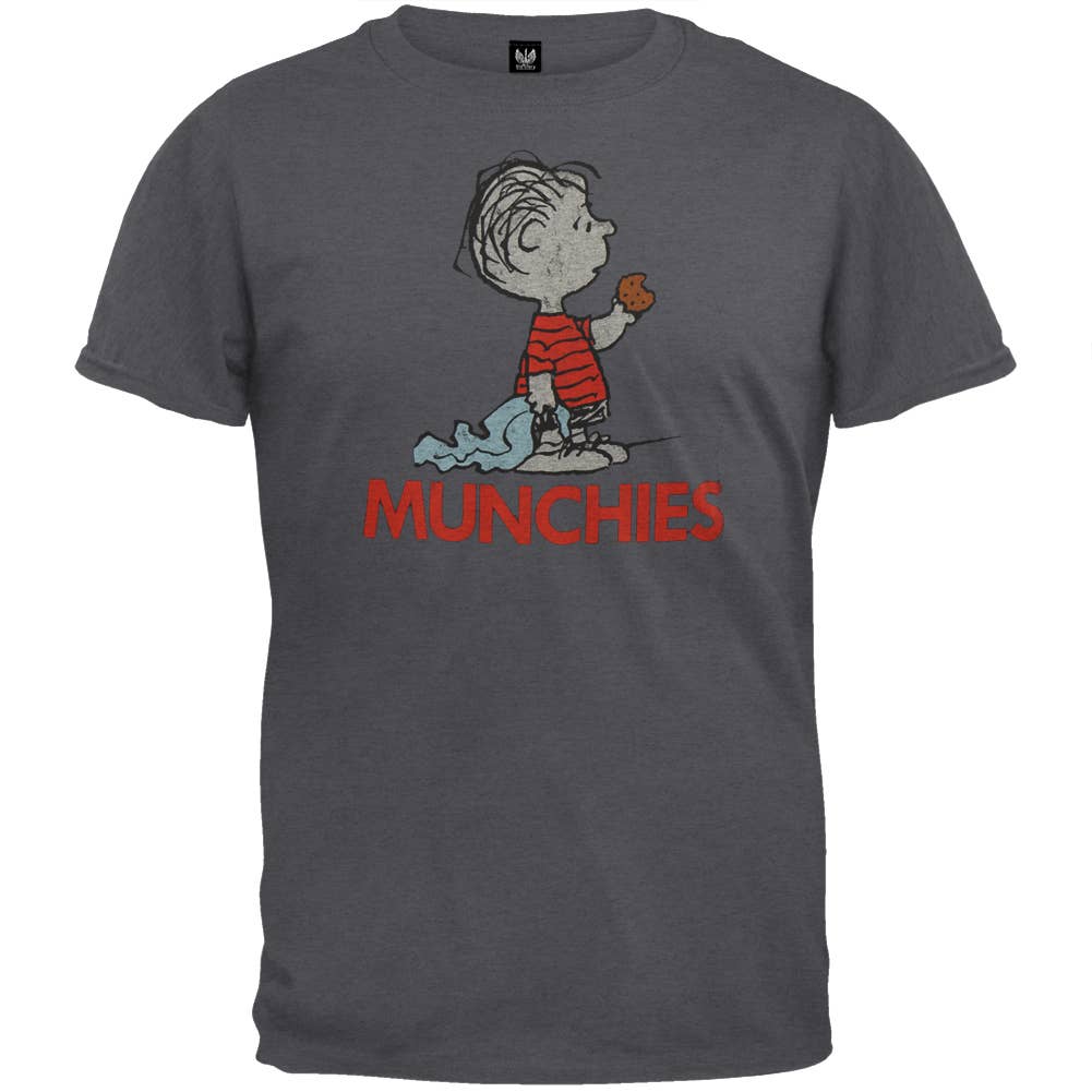Official Store - Wholesale Screen Printed T-Shirt - Men's - Peanuts - Munchies Men's Soft T Shirt0