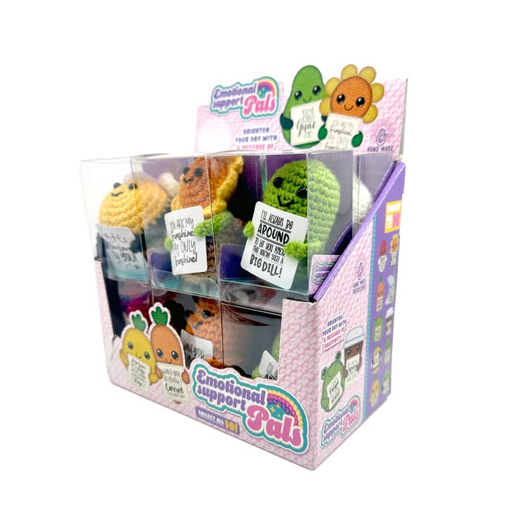 Emotional Support Crochet Plush Pals Boxed - 12/Display and other Purchase Wholesale impulse buys. Free Returns & Net 60 Terms on Faire trending on Faire.