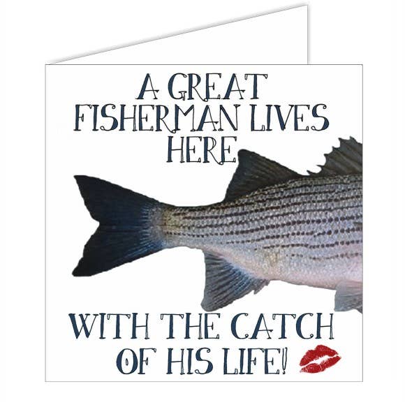 Fishy Tales Card - A great fisherman... for wholesale by Nauticalia