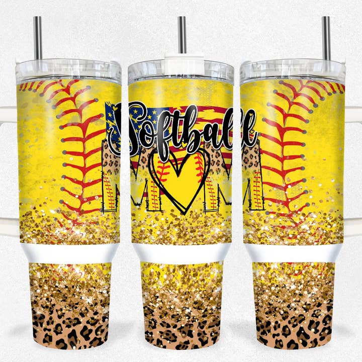 Softball mom 40 oz for wholesale by Countryside Savage