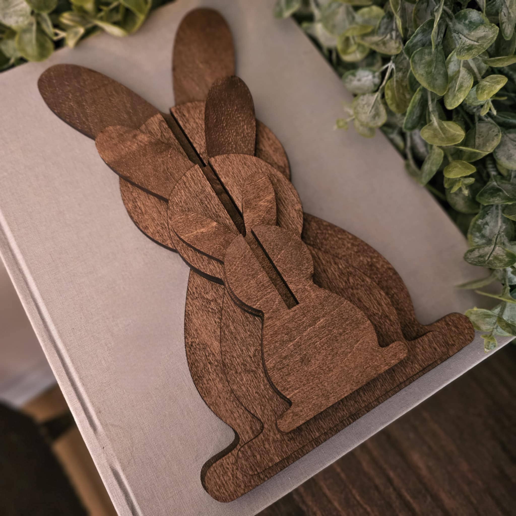 BD Lasers INC. - Wholesale Decorative Tabletop Object - 3D Bunny Easter Spring Decor Table Filler Tiered Tray Decor2