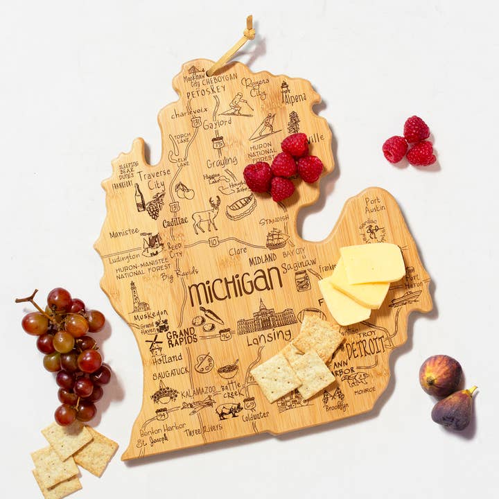 Totally Bamboo - Wholesale Cutting Board - Destination Michigan Mitten Cutting Board1