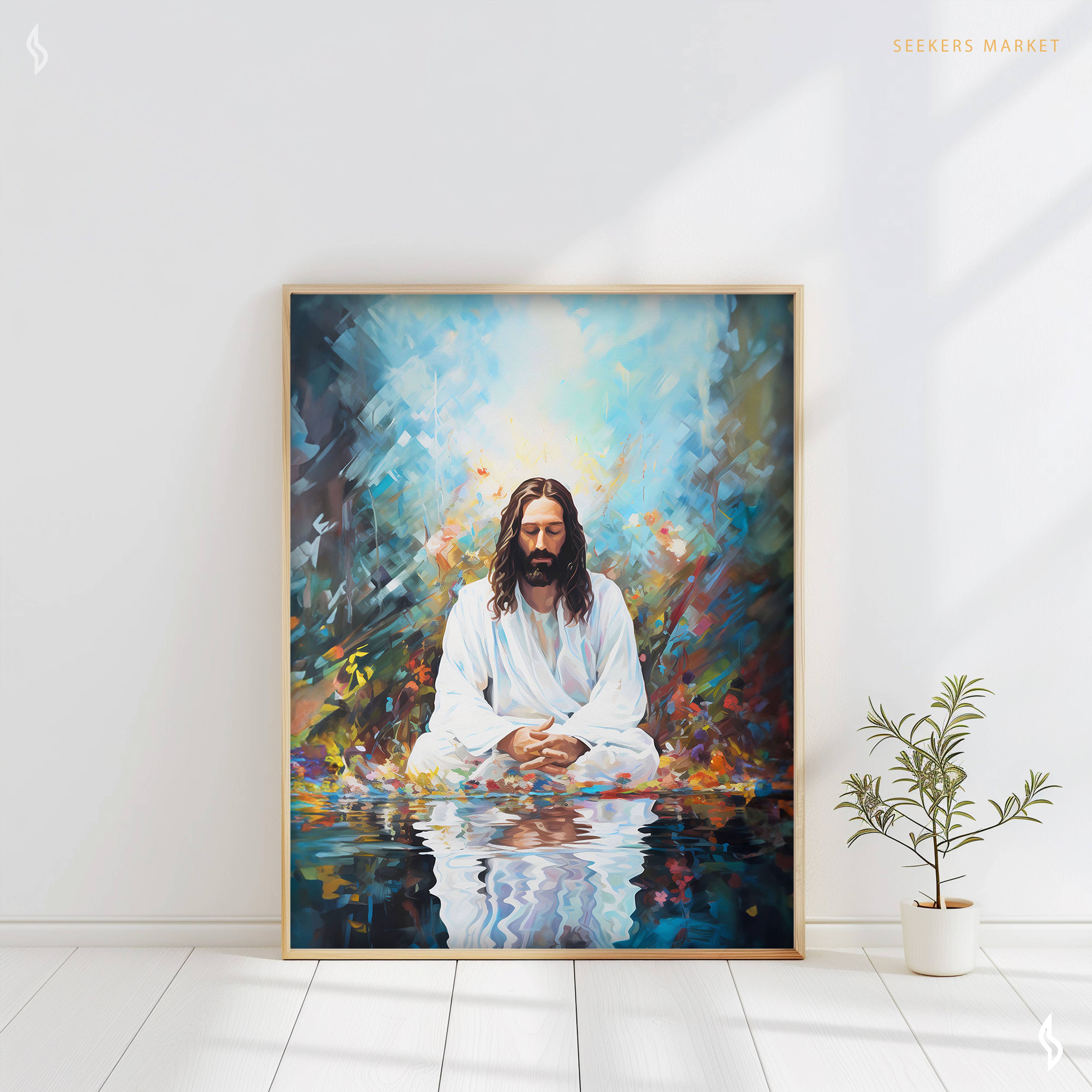 Spiritual Art Supply – wholesale Konsttryck – Jesus Water Prayer konsttryck, P-RCJ24 alla storlekar, affisch9
