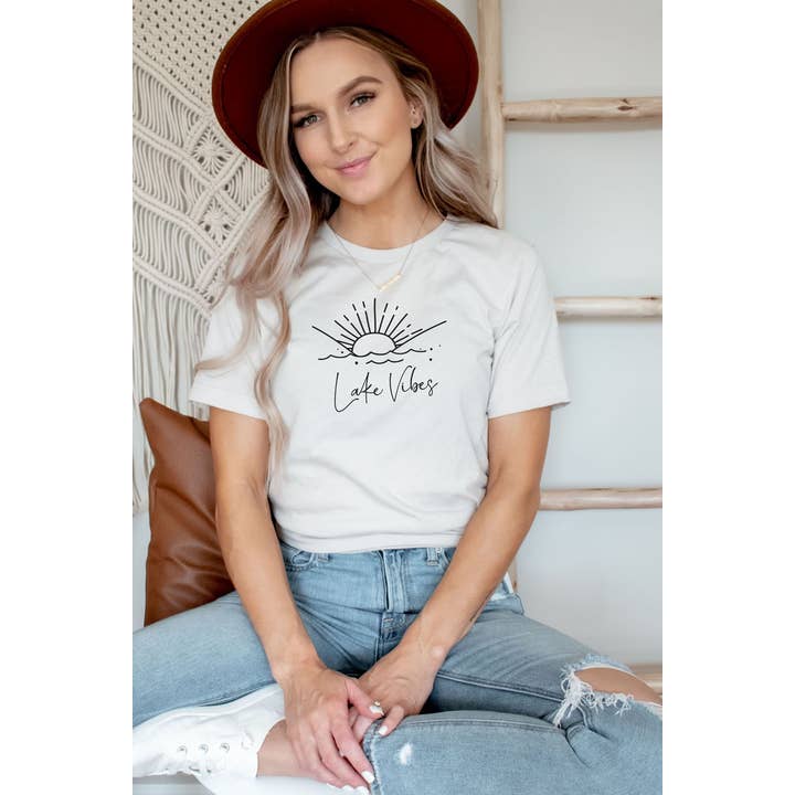 Lake Vibes Graphic Tee for wholesale by Bella Me