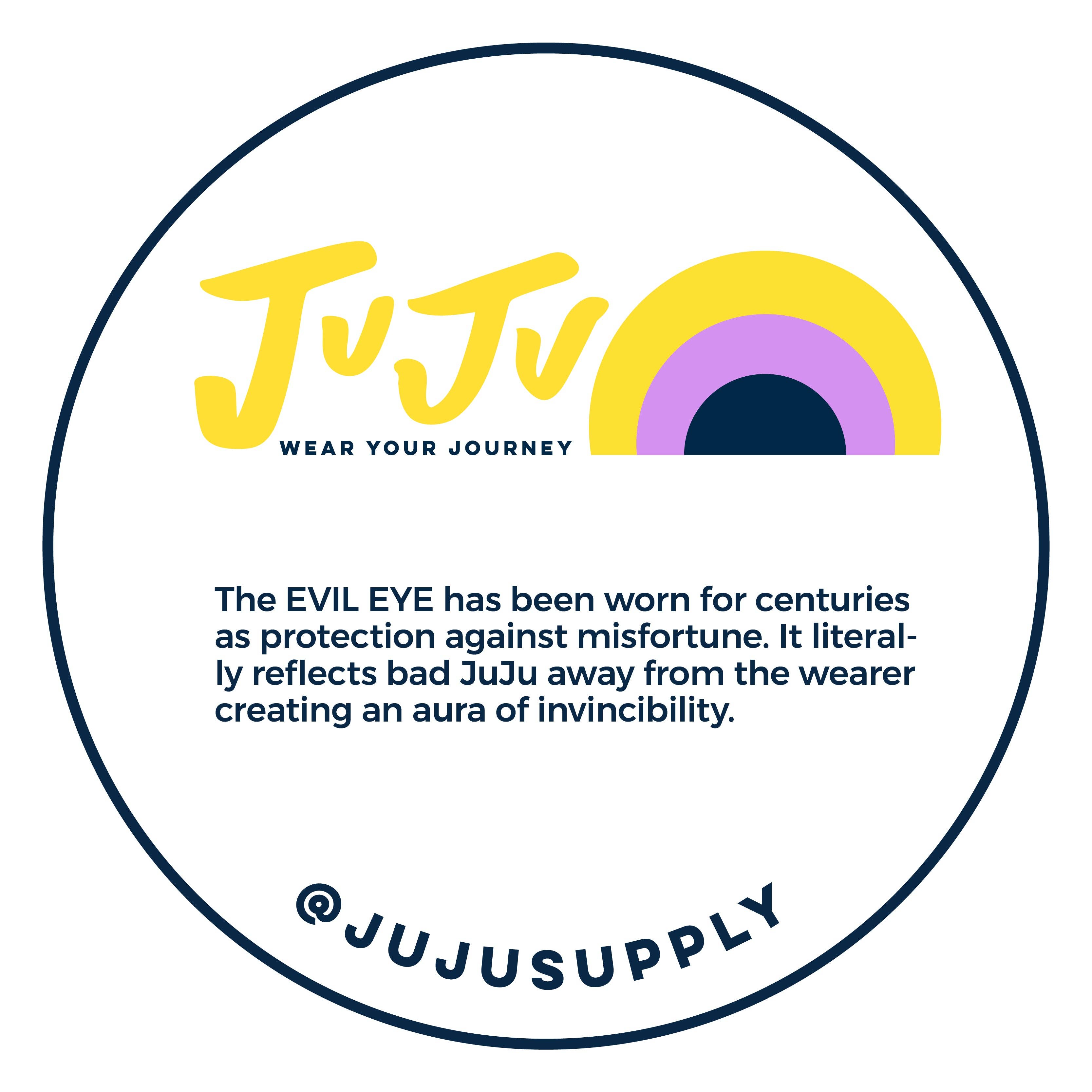 Juju Supply Co. - Wholesale Pendant/Charm Necklace - Orange Protection JuJu Eye in 24K Gold8