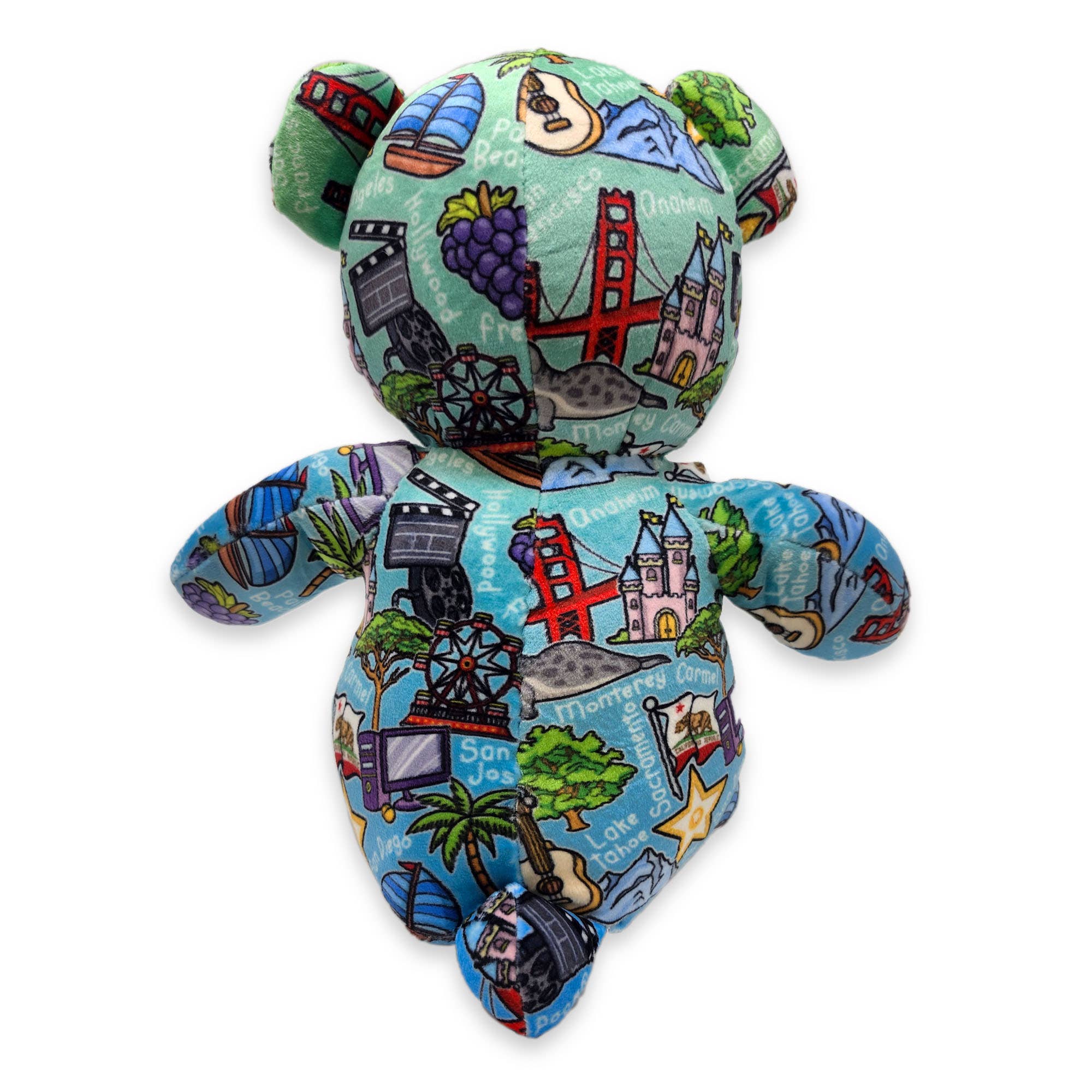 Plushology® by RGU - Wholesale Stuffed/Plush Toy - Kids & Baby - 9" California Totally United™ Teddy Bear • Eco3