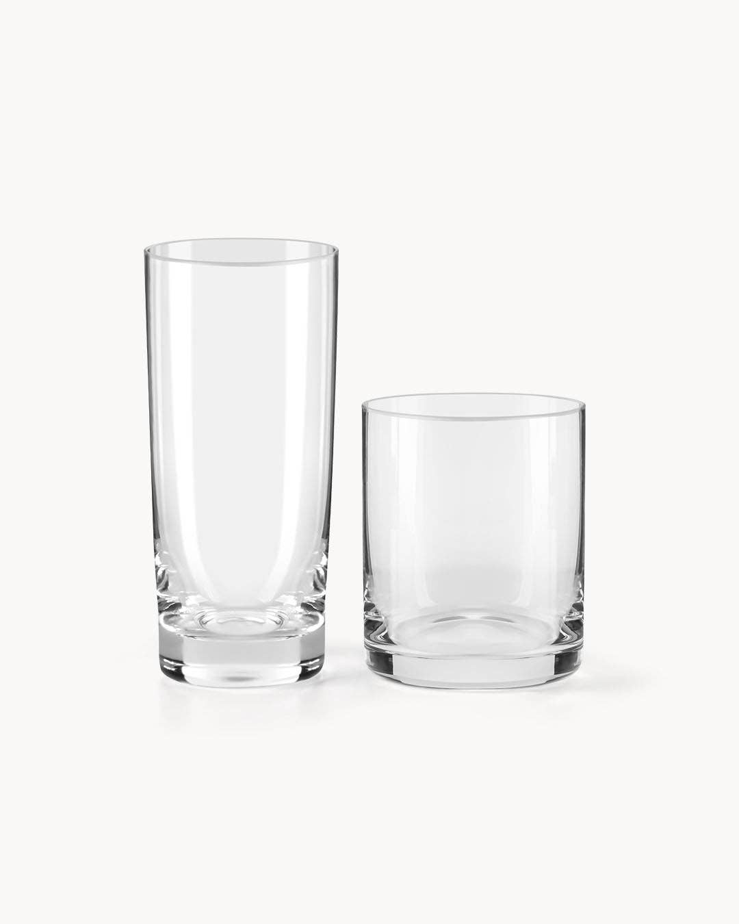 MIAMIO - Wholesale Drinking Glass/Cup - 12-piece glass set, 370 ml and 450 ml1