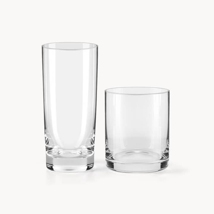 MIAMIO - Wholesale Drinking Glass/Cup - 12-piece glass set, 370 ml and 450 ml1