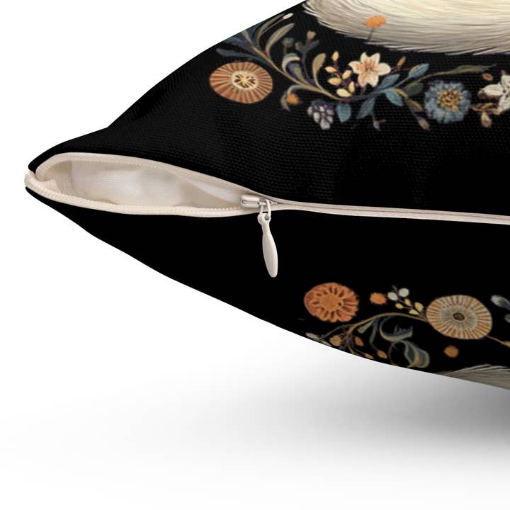 Upside Down Owl Farm - Wholesale Throw/Decorative Pillow - Enchanted Arctic Fox Pillow, Woodland Animal Throw Pillow5