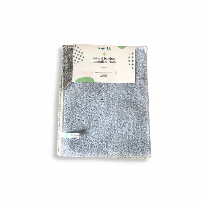 Resparkle – Engroshandel Rengøringsklud – Bambus mikrofiber klud sæt med 3