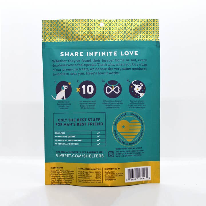 GivePet - Wholesale Pet Treats - Dog - GivePet Breakfast All Day Dog 11oz. Baked Biscuit Treats