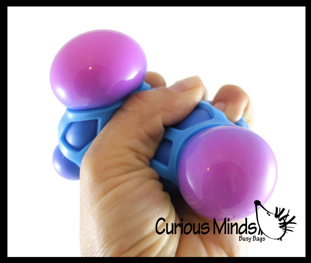 Curious Minds Toys - Venta al por mayor Juguete blando - Niños y bebés - 1 Bola Antiestrés de Apretar Rellena de Suave Pelusa Atomic Nee Doh9