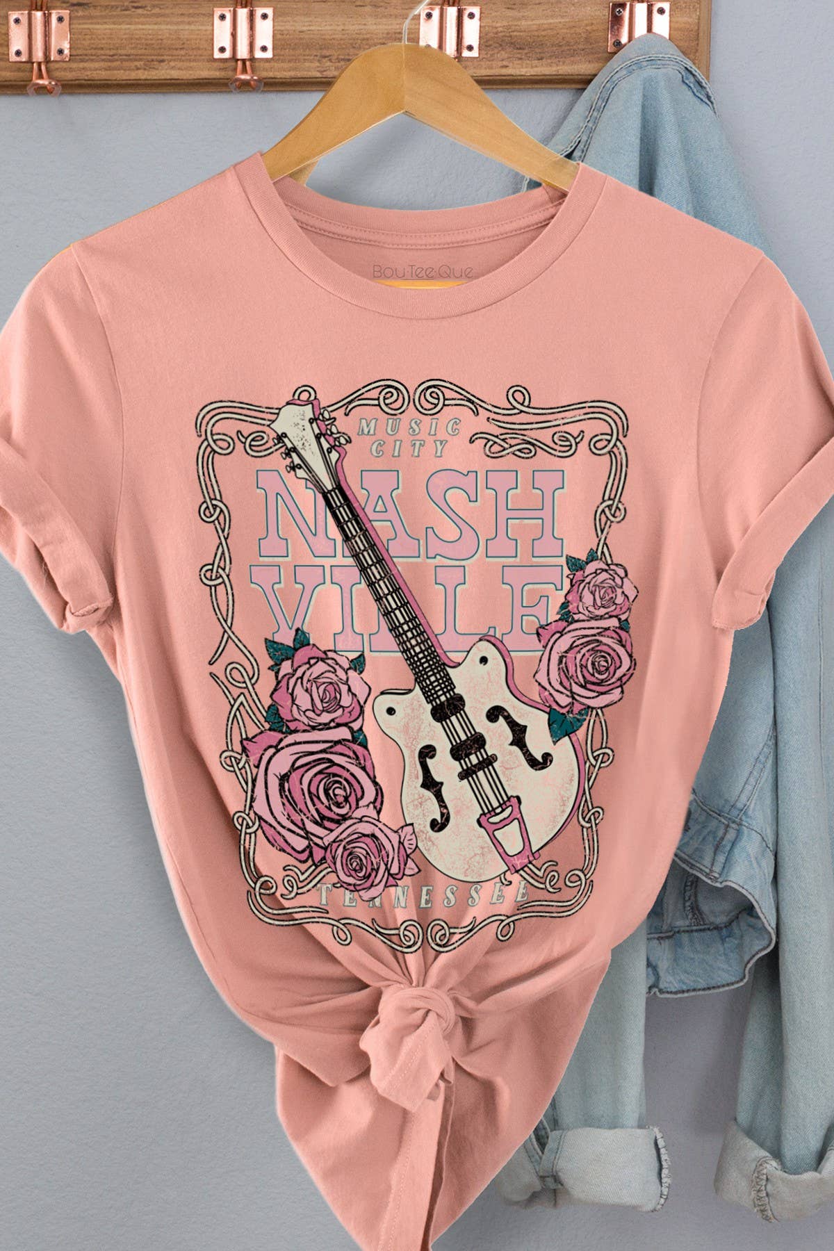 BouTeeQue Closet - Wholesale Screen Printed T-Shirt - Women's - 1066T - Nashville3