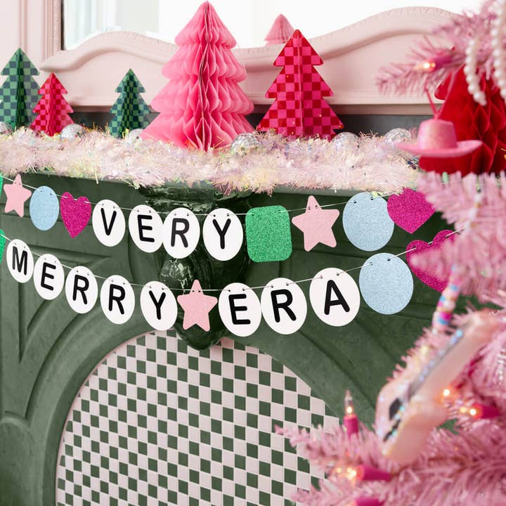 xo, Fetti - Wholesale Party Sign/Banner - Very Merry Era Banner - friendship bracelet banner christmas