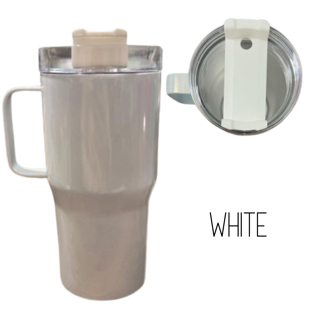 Sublimation Kings of Florida - Wholesale Insulated Mug/Tumbler - 20oz with Handle - Shimmer Holographic Sublimation Tumblers 2