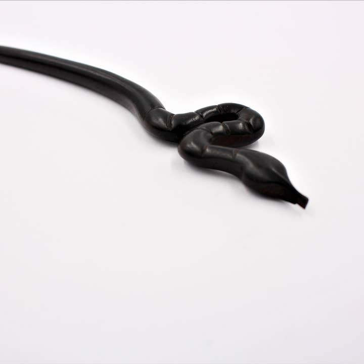 Real Sic - Vendita all'ingrosso Forcine per capelli - Bacchette in legno di sandalo, forcine per capelli, con serpente