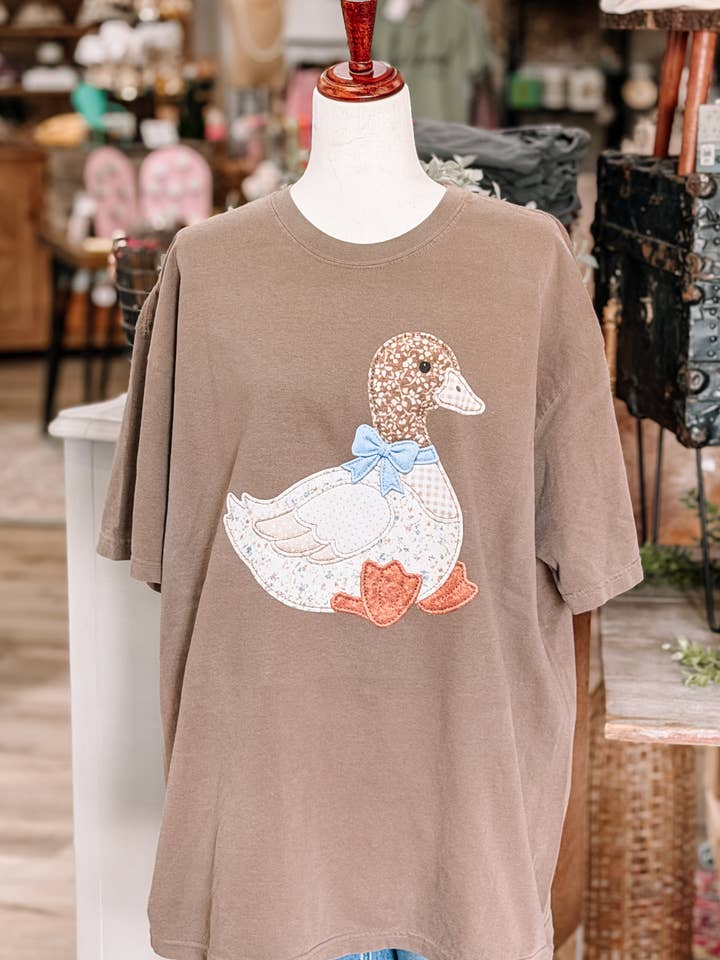 Quilted Duck Vintage Comfort Colors Graphic T-shirt for wholesale by Jolene's Boutique
