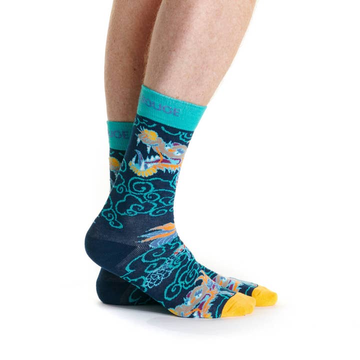 Dragon sock for wholesale by Ruban Rouge