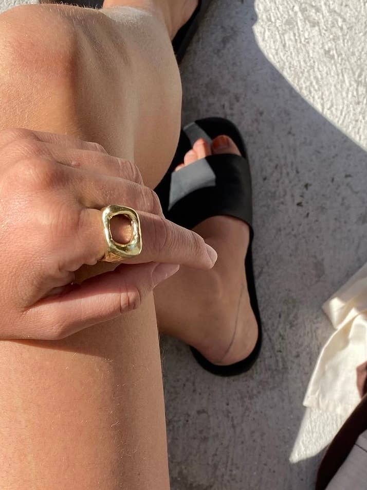 Disco Signet - Bronze for wholesale by Wilder Sage