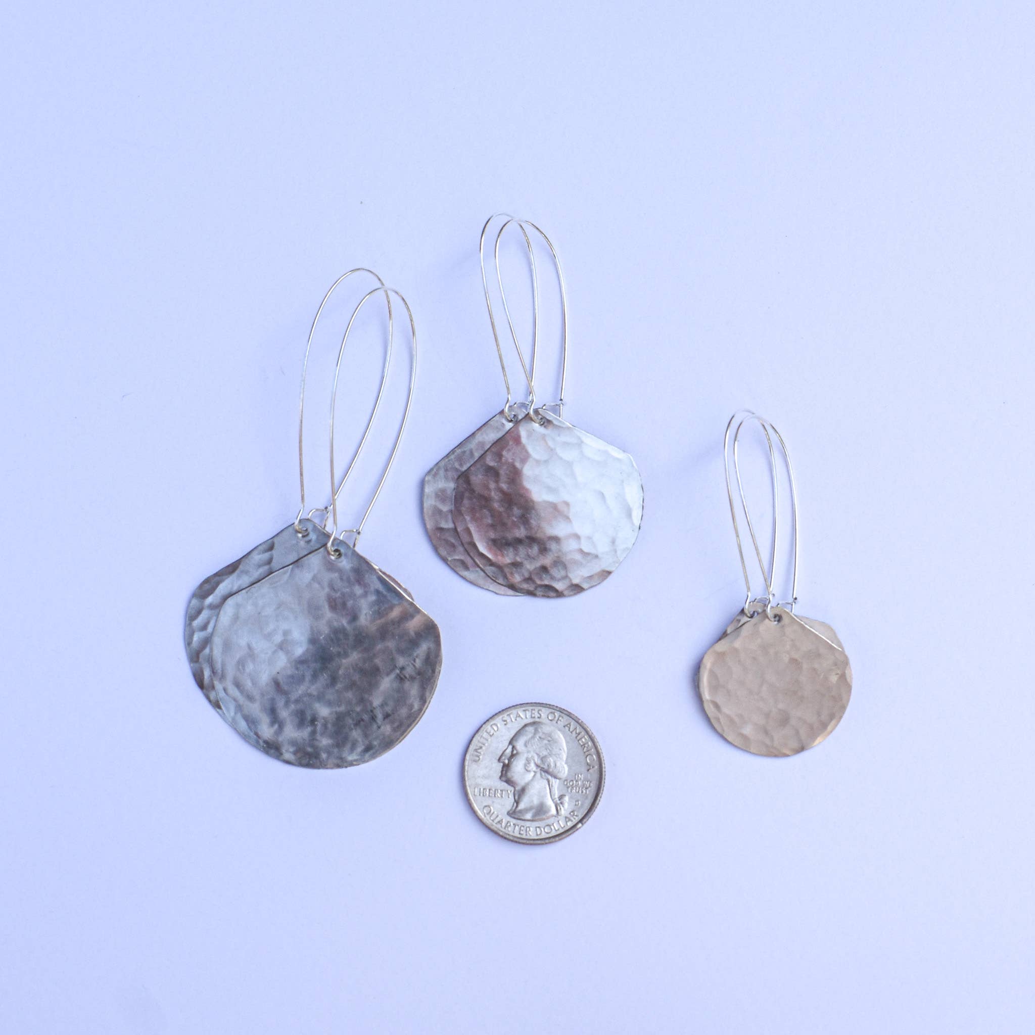 Cascadia Jewlery - Wholesale Dangle Earrings - Moon Drop Earrings - Nickel Silver2