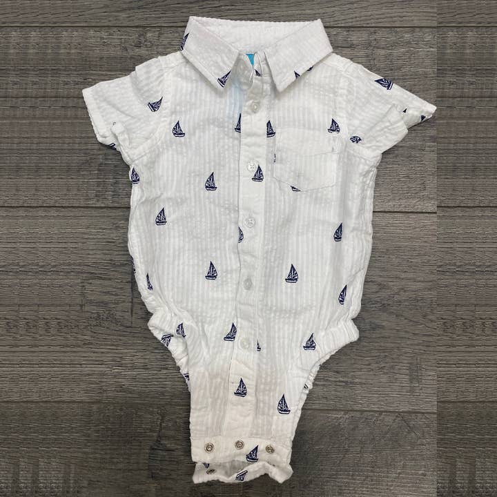 Macacão de camisa de tecido para veleiro - bebê por atacado de Bear Camp