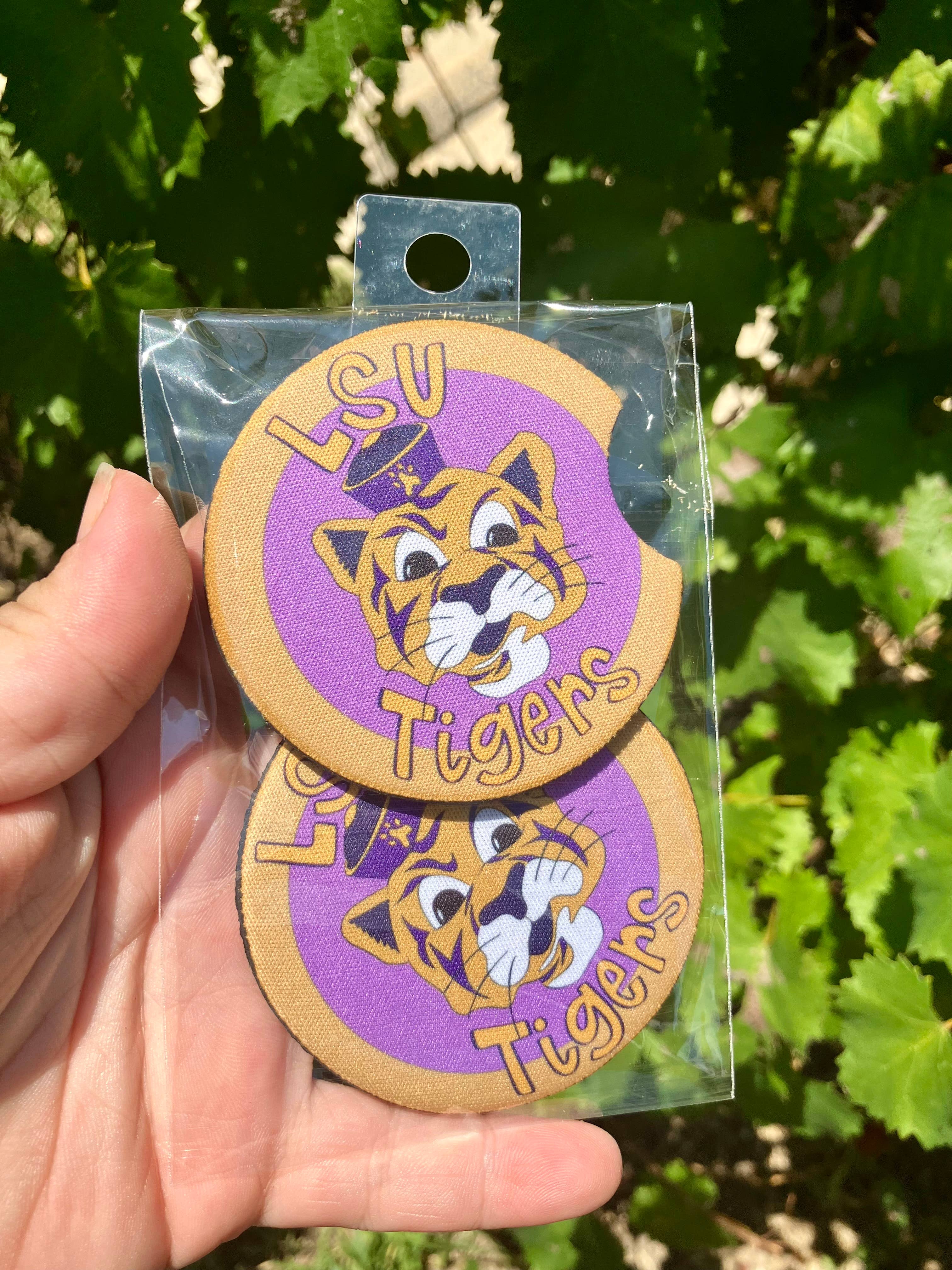 on the Bayou - Wholesale Car Coaster - Unisex - Lsu tigers inspired car coaster set1